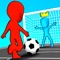 This is physics based 3D funny cool soccer game