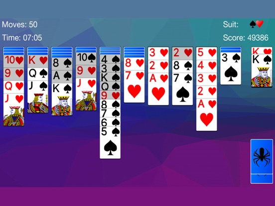 Spider Solitaire - Cards Game iPad screenshot