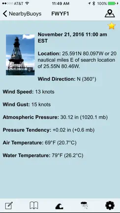 NOAA Buoy and Tide Data iPhone image 4