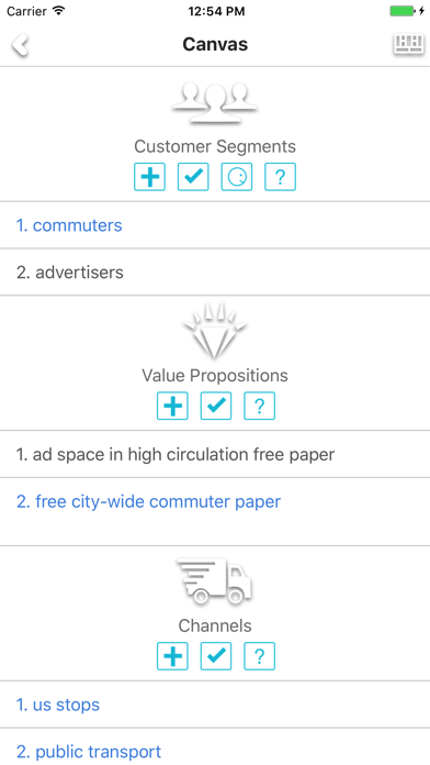 Screenshot #2 pour My Business Canvas