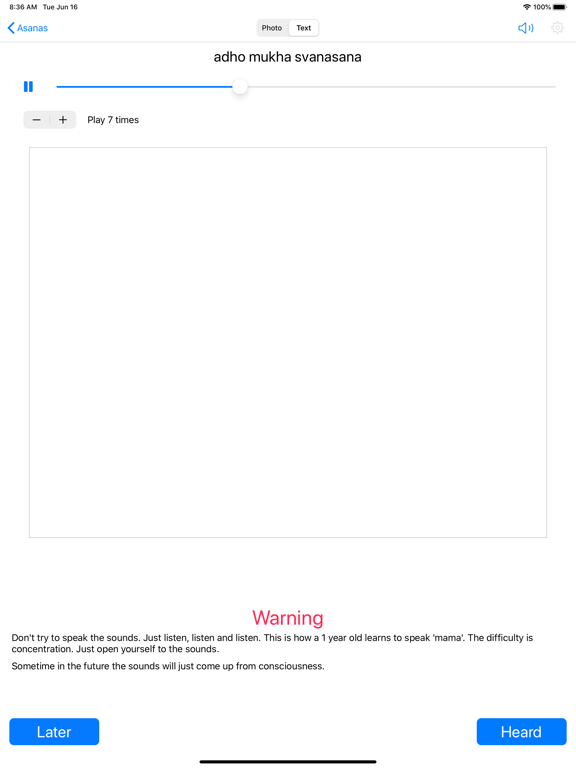 Yoga Chants iPad screenshot