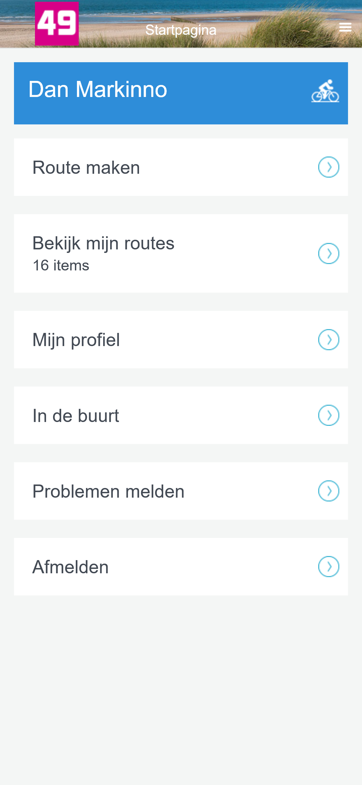 Camping Strand49 fiets App screenshot 3