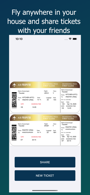 ‎Virtual boarding pass Screenshot