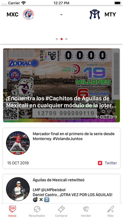 águilas de Mexicali Oficial Screenshot