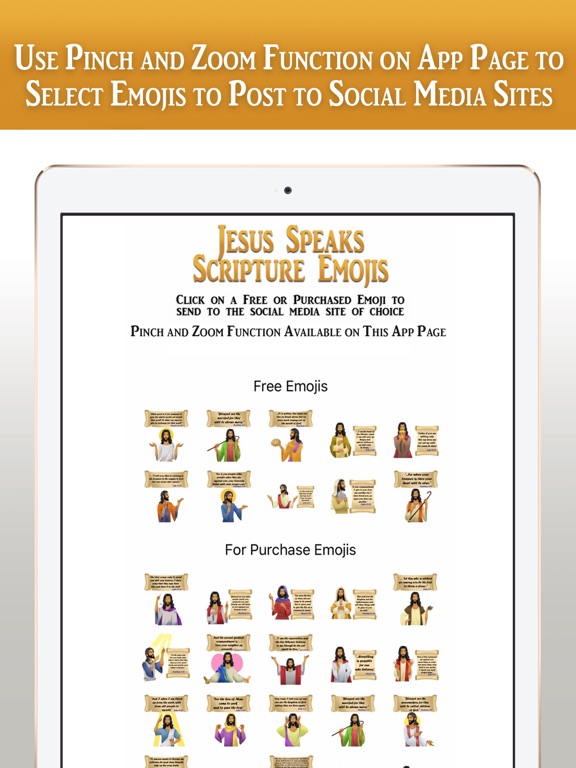 Jesus Speaks Scripture Emoji's iPad screenshot 6 - Lifestyle app