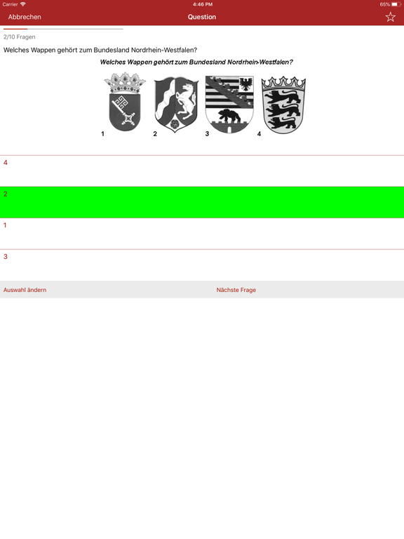 Einbürgerungstest 2020 by DW iPad screenshot 2 - Education app
