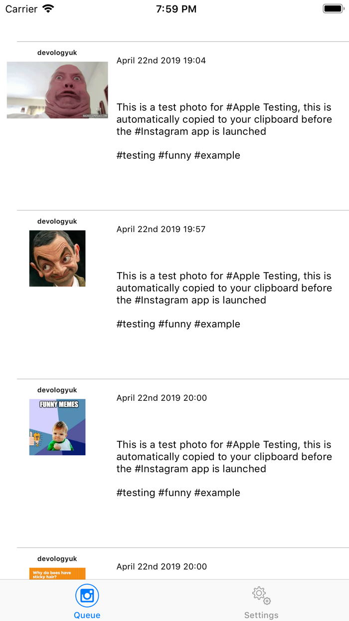 Social Scheduler App