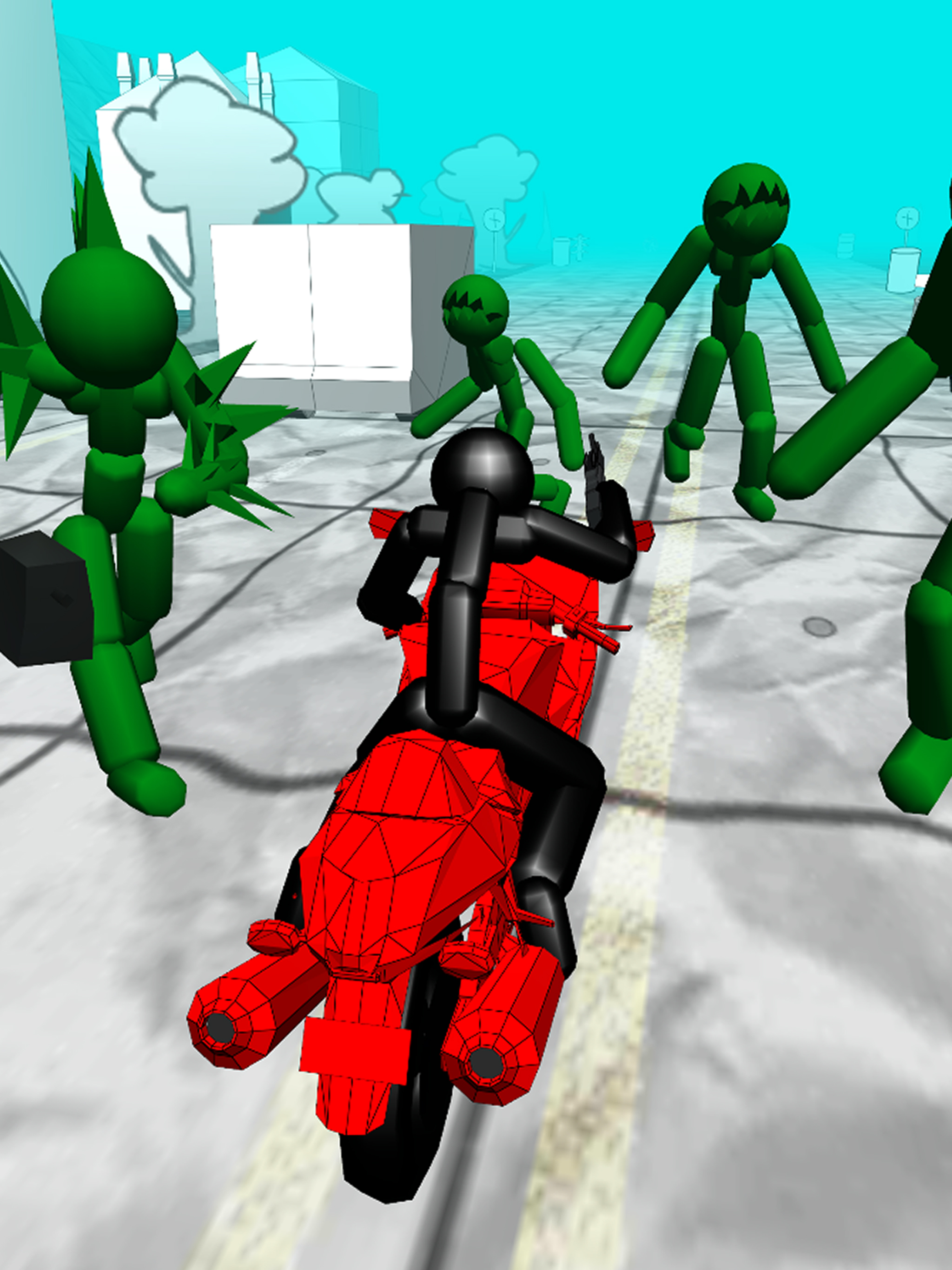 Stickman Zombie: Bike Racing screenshot 7