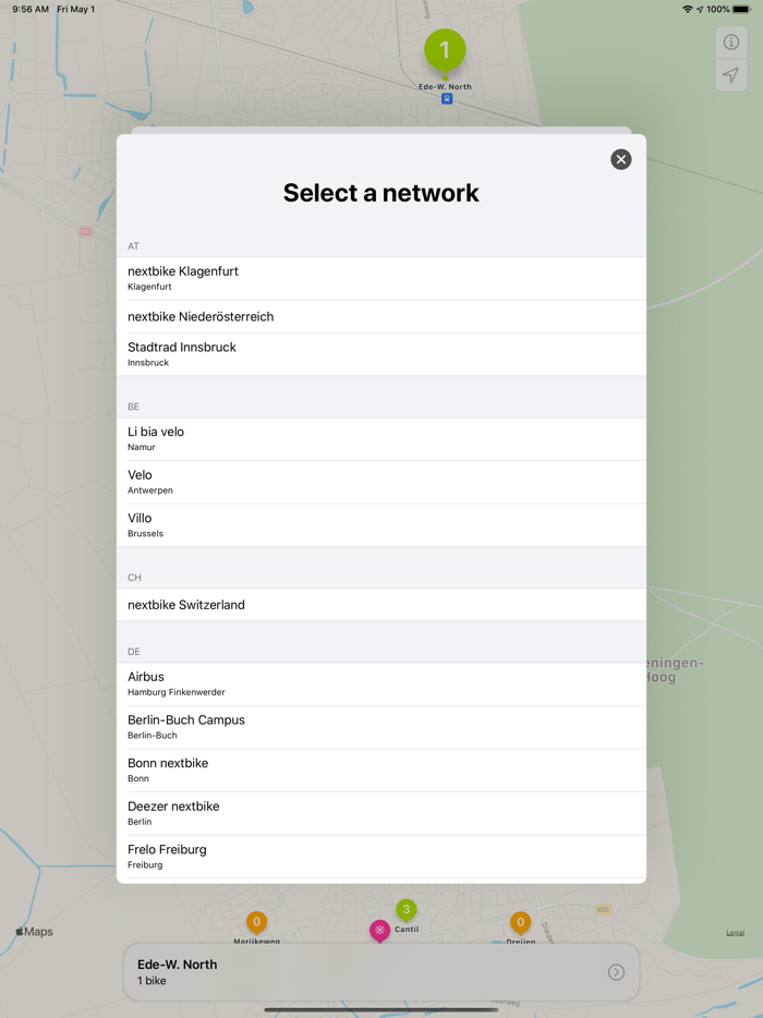 VeloDispo Western Europe