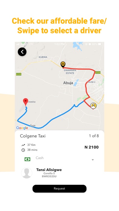 Colgene Taxi screenshot 3