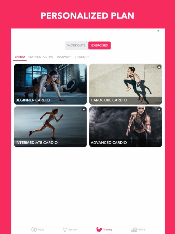 Easy Home Workout Women NO GYM iPad screenshot 8 - Health & Fitness app