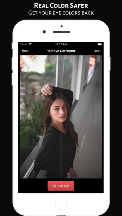 Red Eye Corrector - Editor App Screenshot