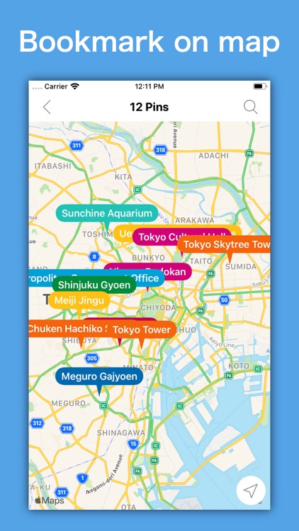 SpotNote - Location bookmark