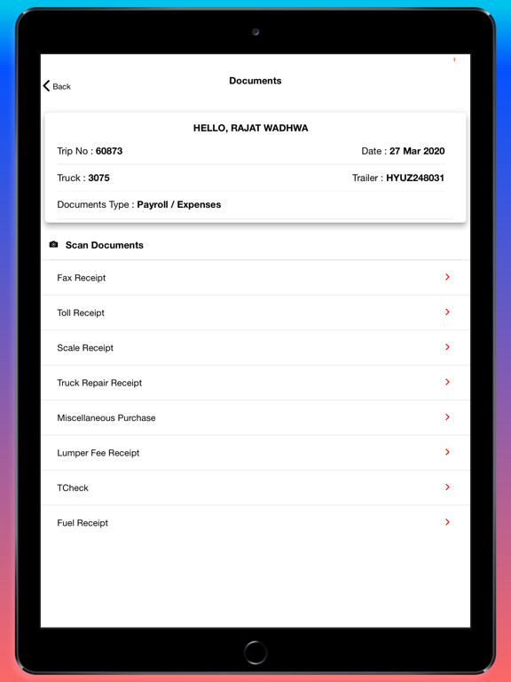 Wheelking Transhaul iPad screenshot 7 - Travel app