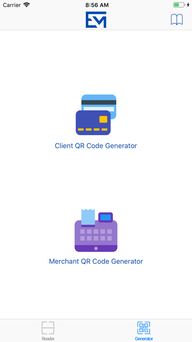 EMV QR Code Reader & Generator Screenshot