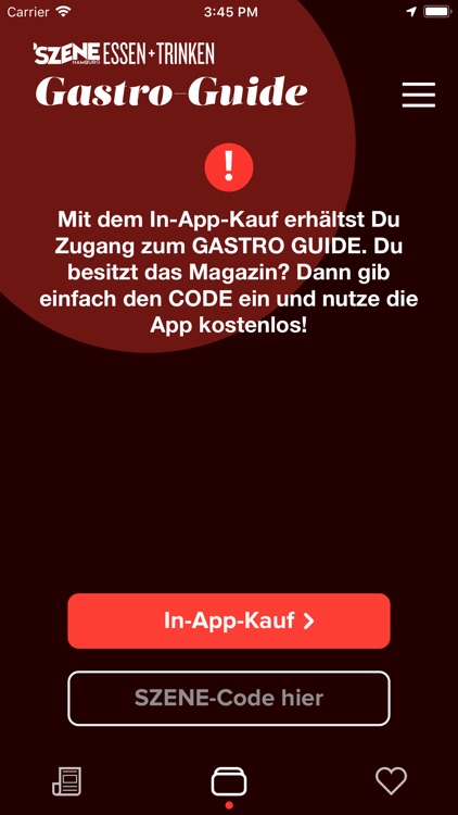 SZENE HAMBURG ESSEN + TRINKEN