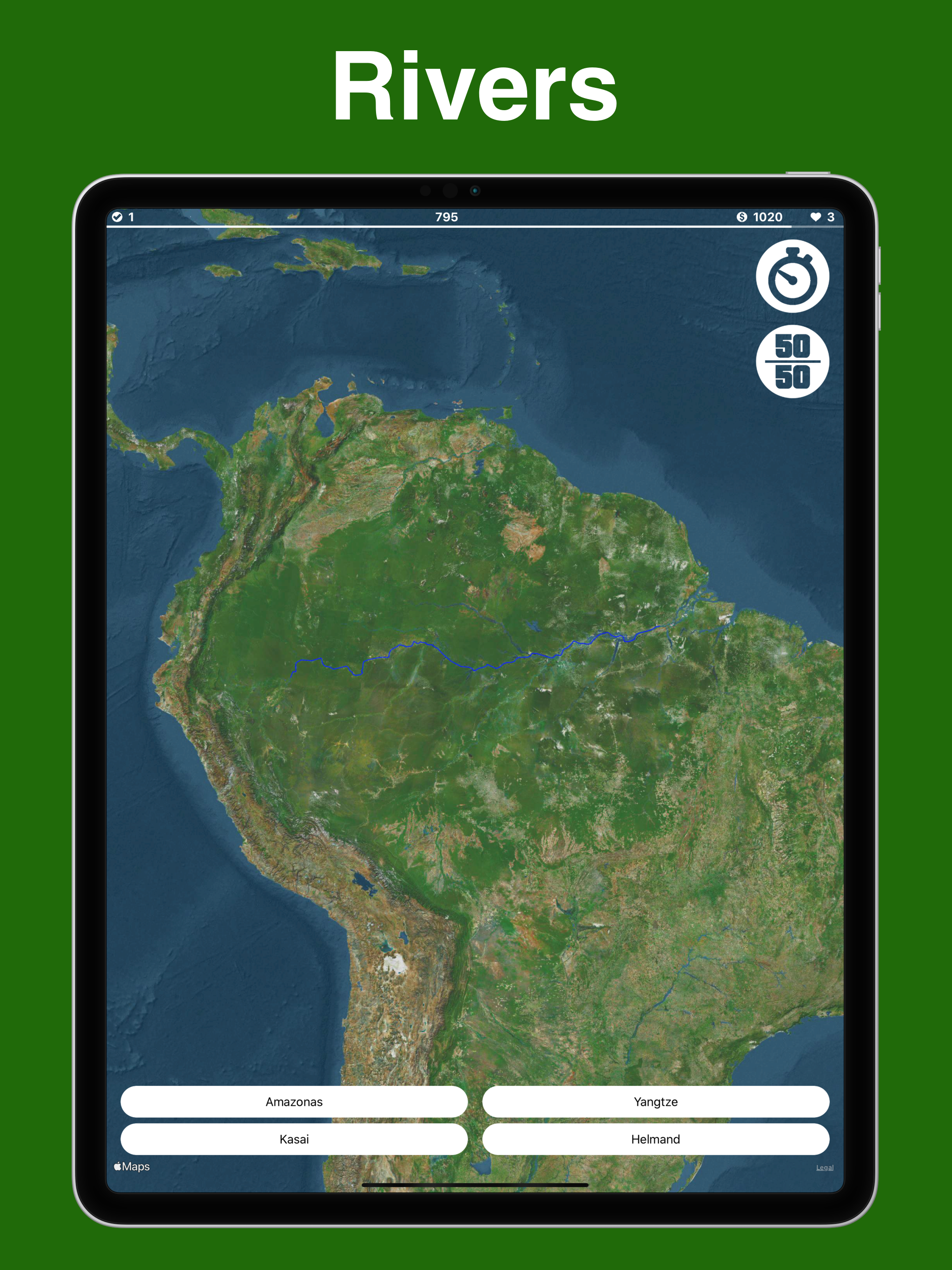 Geography: learn the world map