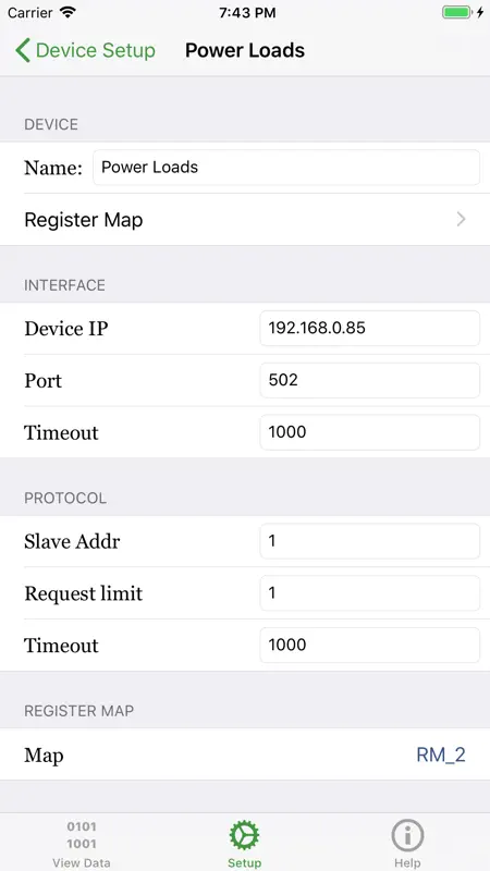 ezModbus screenshot 3 of 4