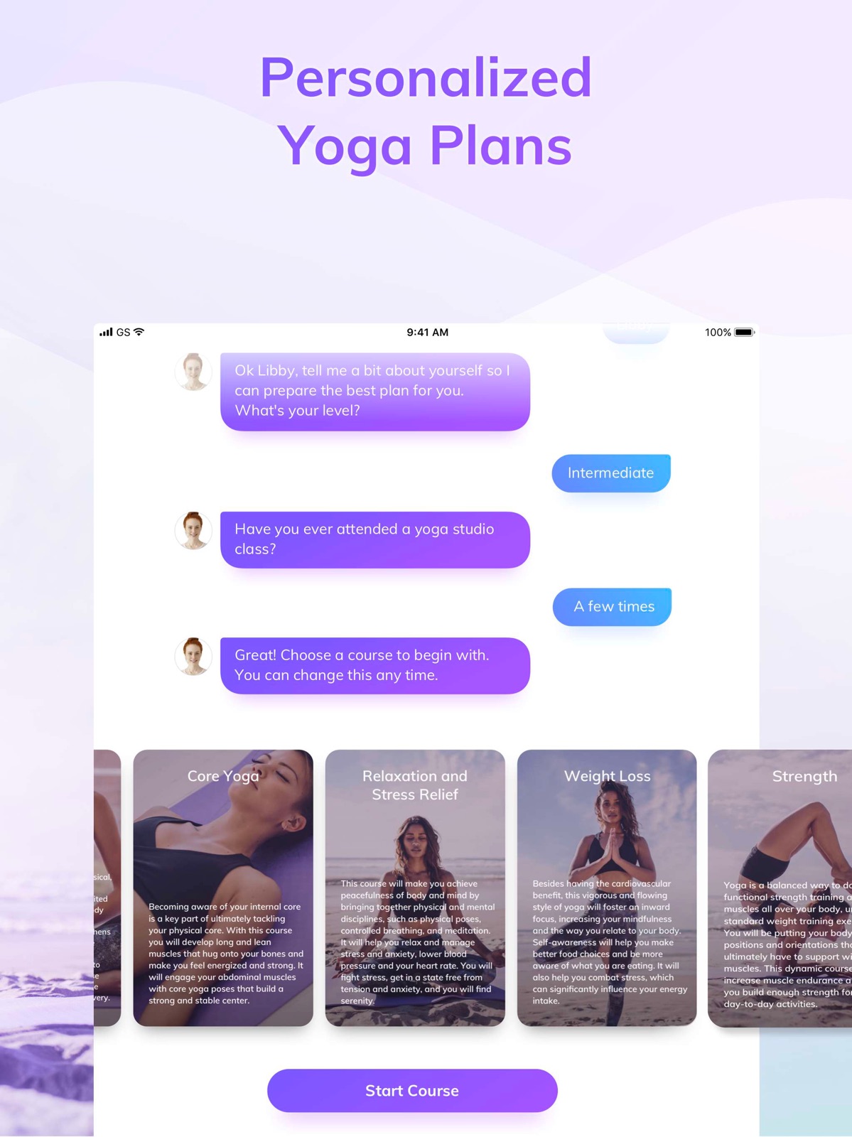 Yoga: Poses and Moves at Home ipad screenshot 3