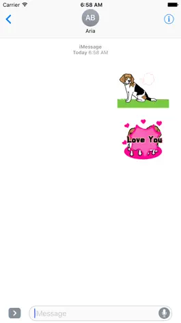 Game screenshot Animated Cute Beagle Stickers mod apk