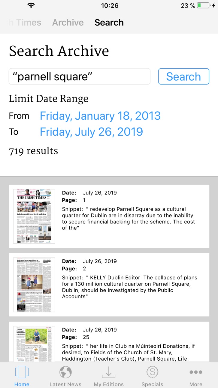 iPhone screenshot