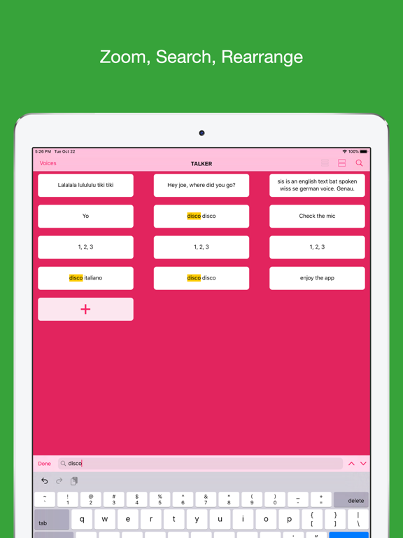 Talker - Text to Speech iPad screenshot 5 - Productivity app