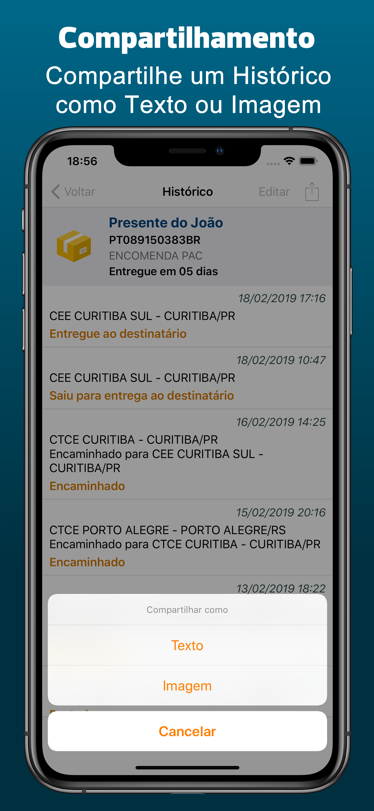 Rastreio de Encomendas
