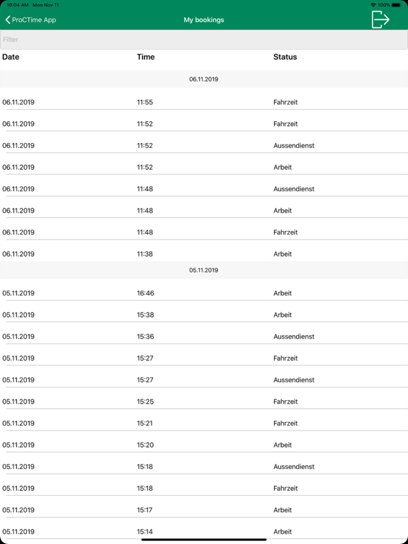 Screenshot #5 pour ProCTime App