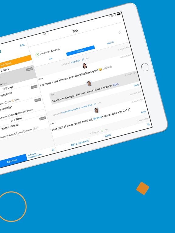 Cirkus: Schedule your Tasks iPad screenshot 5 - Productivity app