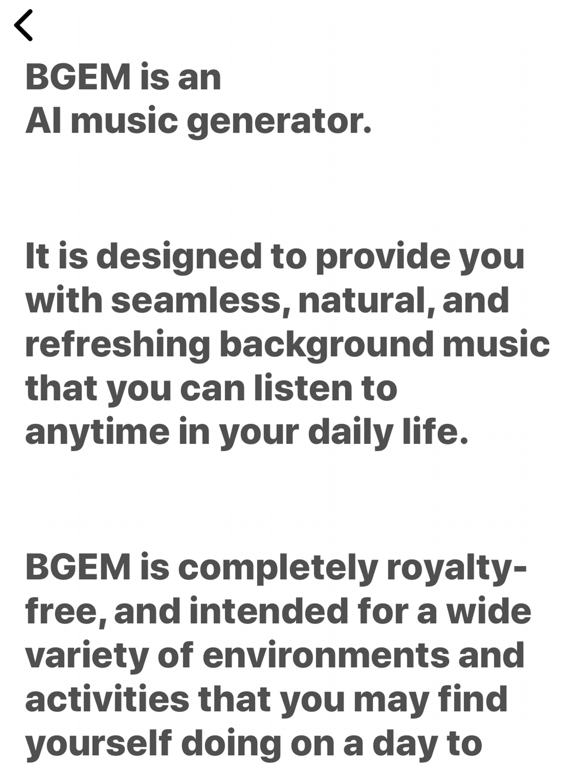 BGEM iPad screenshot 4 - Music app
