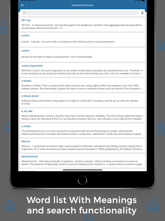 Screenshot #5 pour Economics Dictionary Offline