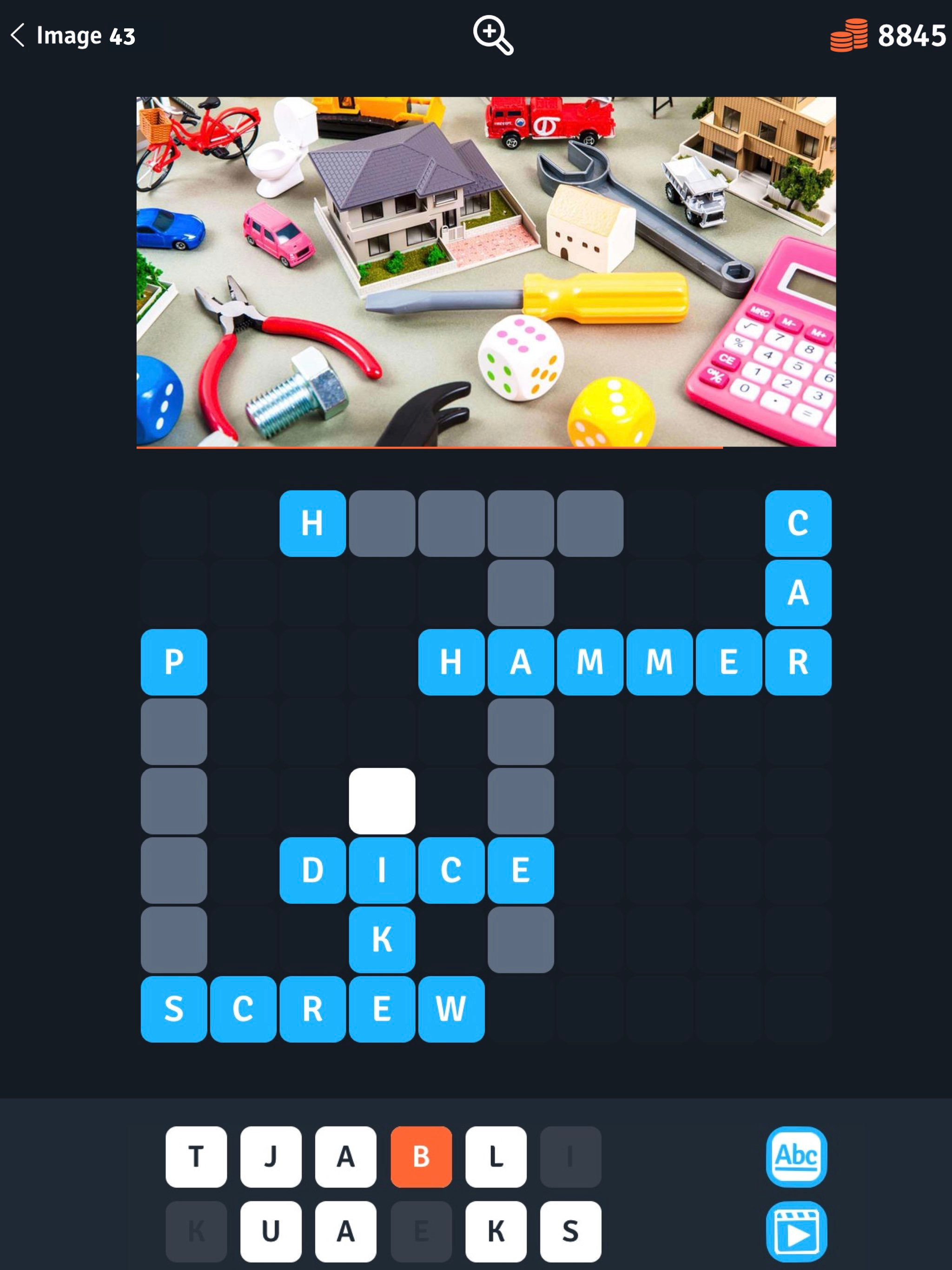8 Crosswords in a photo