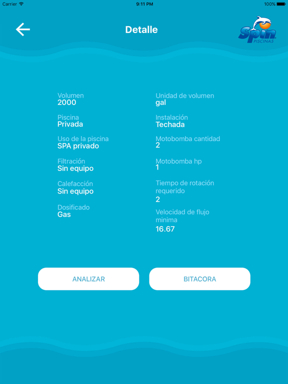 Screenshot #4 pour Spin Piscinas