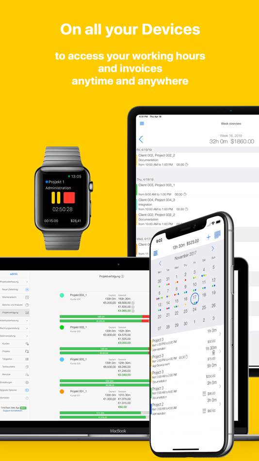 #2. TimeTrack for Freelancers (iOS) By: TimeTrack GmbH