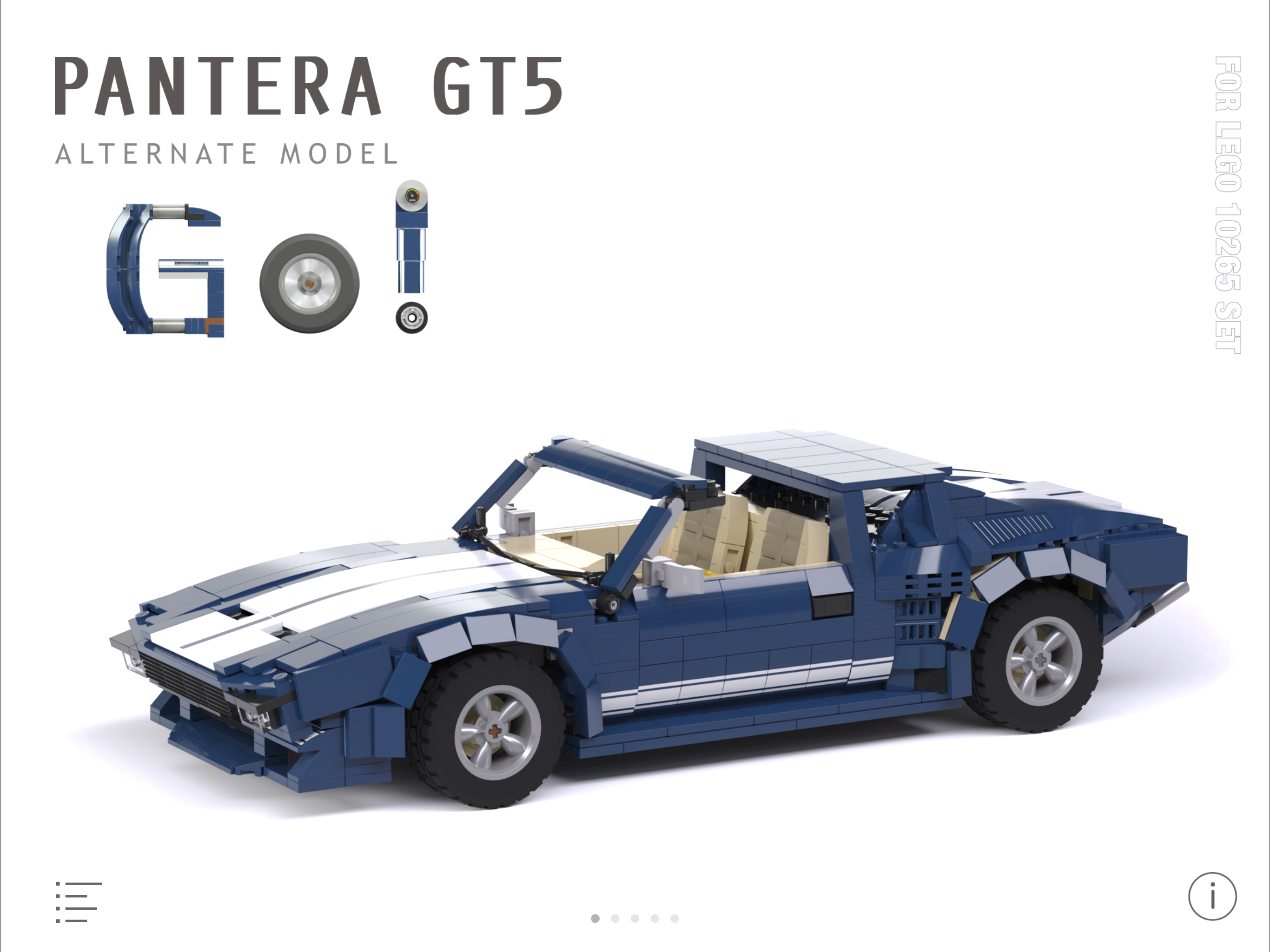 Pantera GT5 for LEGO 10265 Set