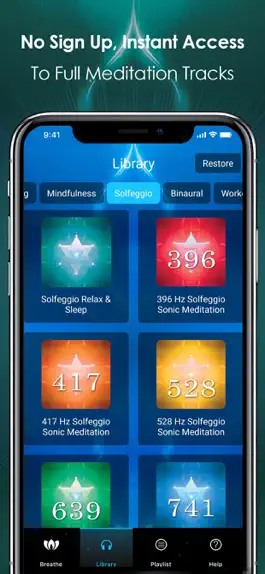 Game screenshot Solfeggio Sonic Meditations apk