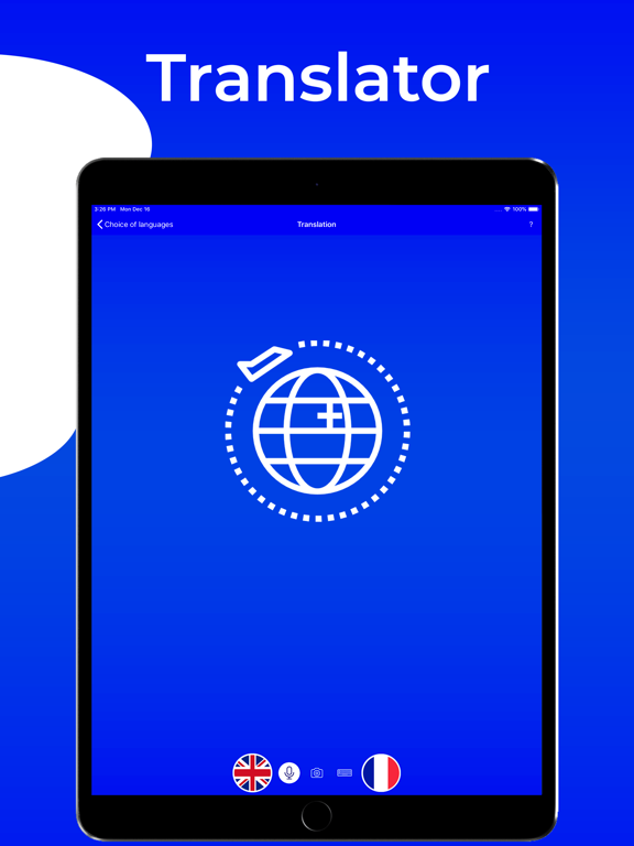 Translate and Translation iPad screenshot 1 - Productivity app