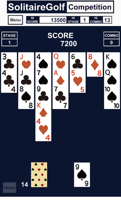 Solitaire Golf Competition screenshot 2