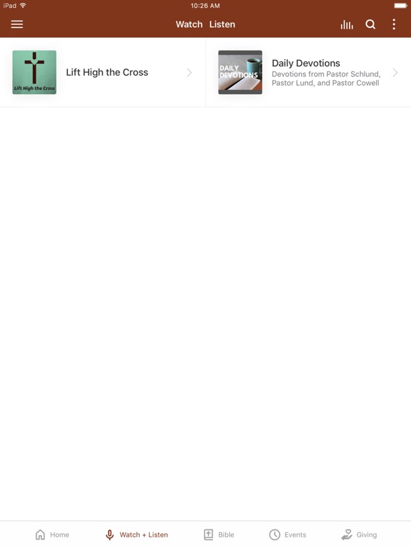 Trinity Lutheran Church Algona iPad screenshot 2 - Education app