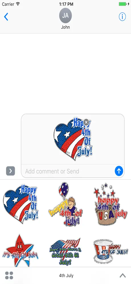 4th Of July GIF Stickers