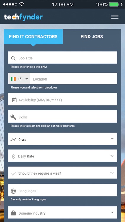 Techfynder: IT Contract Market