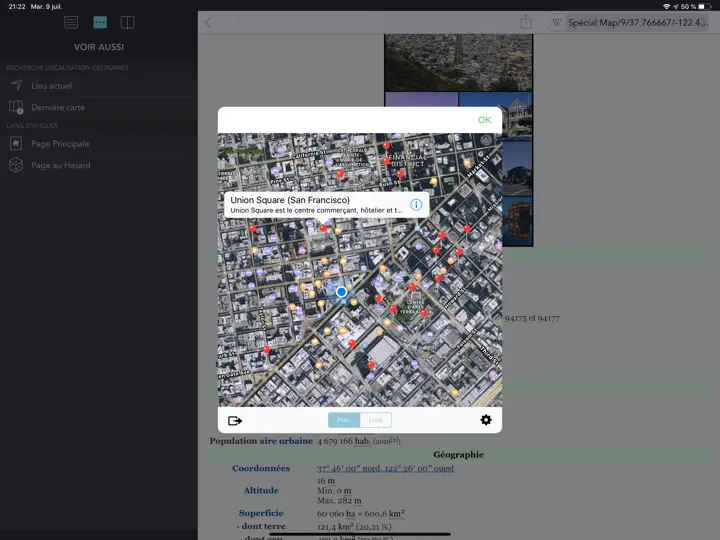 Capture d'écran de Wikipanion Pour IPad sur iPhone 4