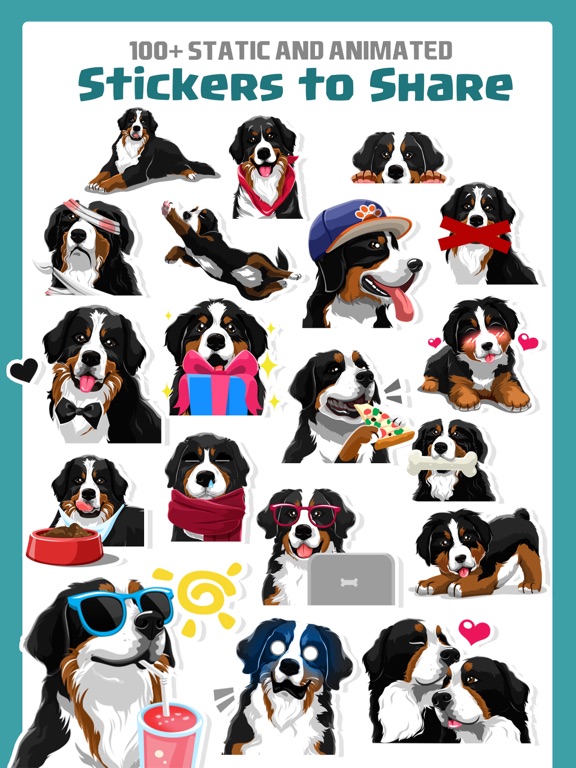 Screenshot #5 pour Bernese Mountain Dog Stickers