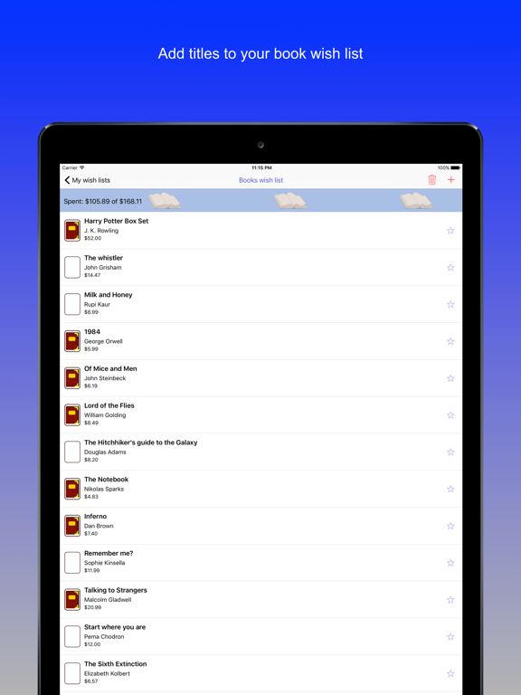 Screenshot #6 pour Beauty lists for book lovers