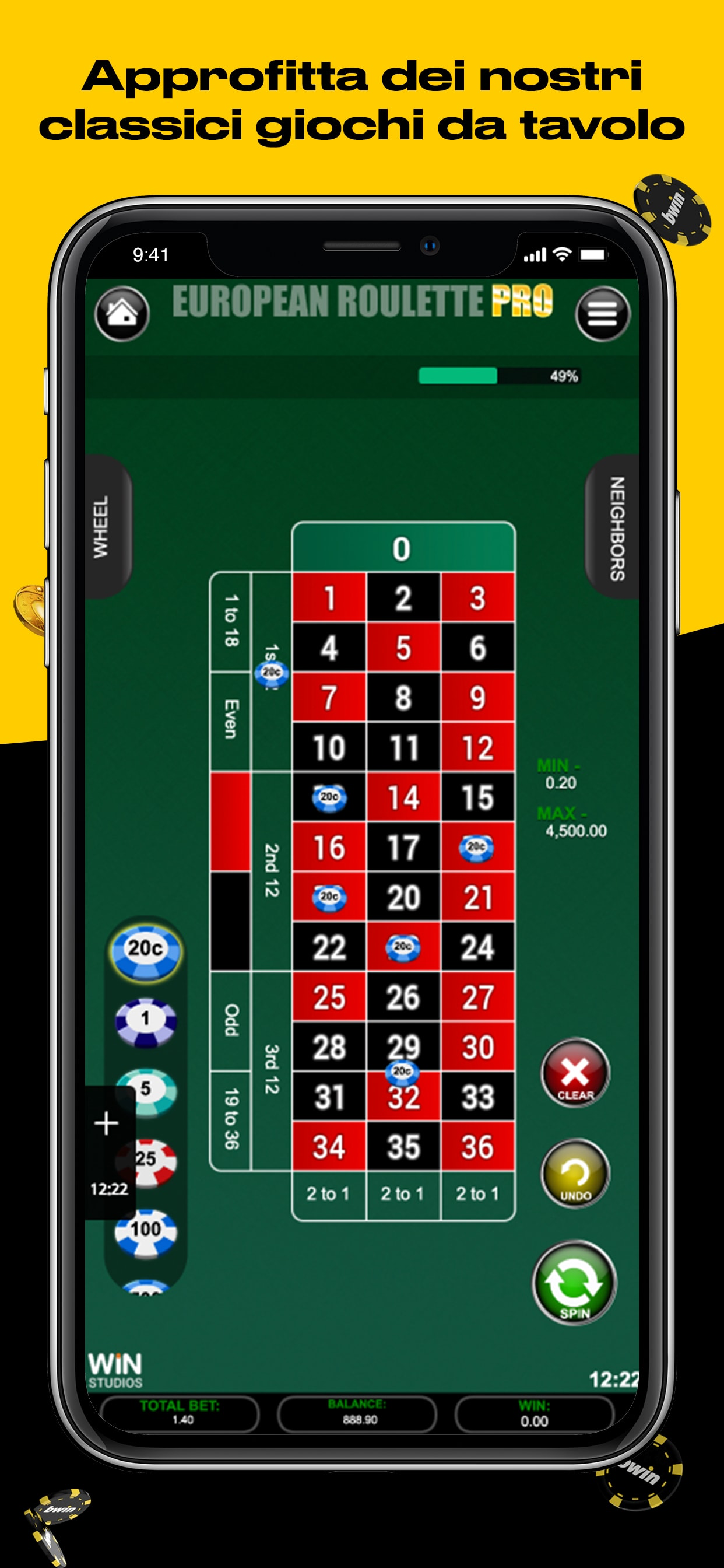 Giochi da Casinò bwin screenshot 4