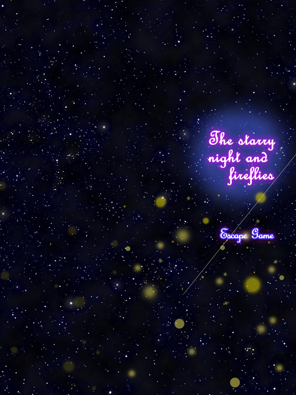 The starry night and fireflies iPad screenshot 1 - Games app