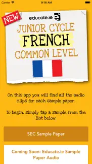 educate.ie french exam audio iphone screenshot 1