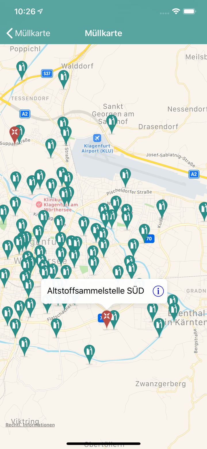 Müll App screenshot 2