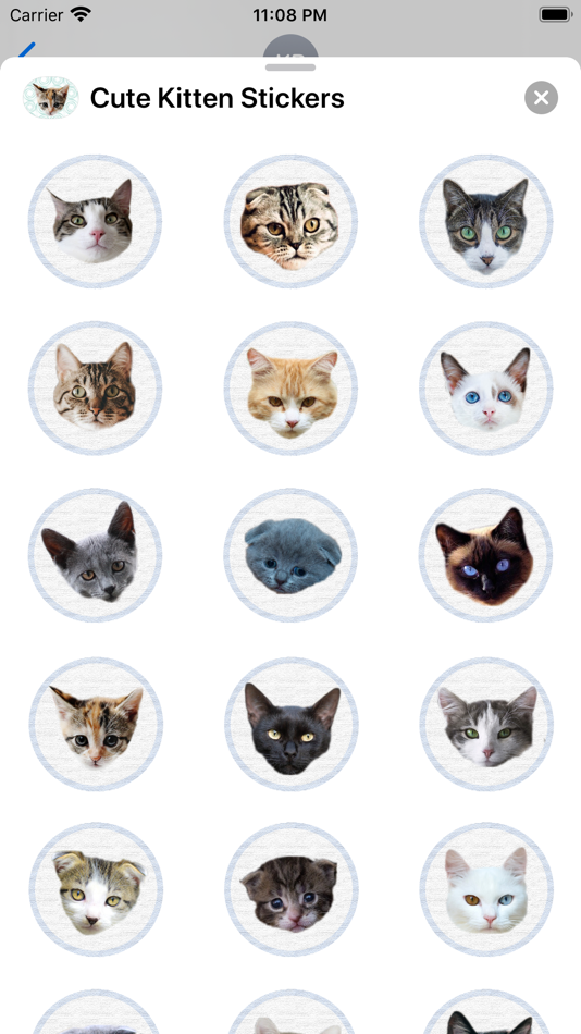 #3. Cute Kitten - Stickers (iOS) Göre: Colin Munroe