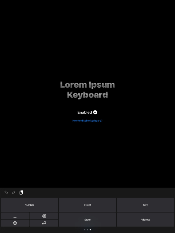 Lorem Ipsum Keyboard iPad screenshot 3 - Developer Tools app